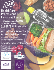 Lunch and Learn - Alzheimers
